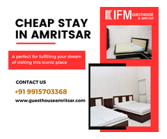 Enjoy the Cheap Stay in Amritsar - IFM Guest House