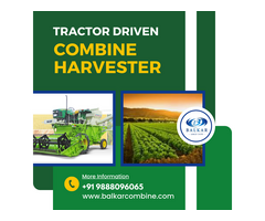 Efficient Tractor Driven Combine Harvester - Balkar Combines