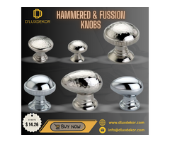 Unique Hammered & Fussion Knobs at Dluxdekor