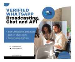Verified Whatsapp Broadcasting, Chat and API