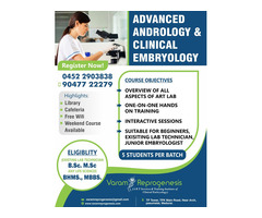 PG Diploma in Clinical Embryology in Madurai