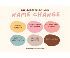 Attach vital supporting documents and filing fees for Name change procedure in India