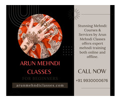 Learn Online Mehndi Course With Arun Mehndi Classes