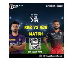 Bet on Upcoming match KKR Vs RCB – Cricket Buzz