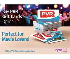 Buy PVR Gift Cards Online - Perfect for Movie Lovers!