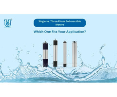 Differences Between Single Phase and Three Phase Submersible Motors | Unnati Pumps
