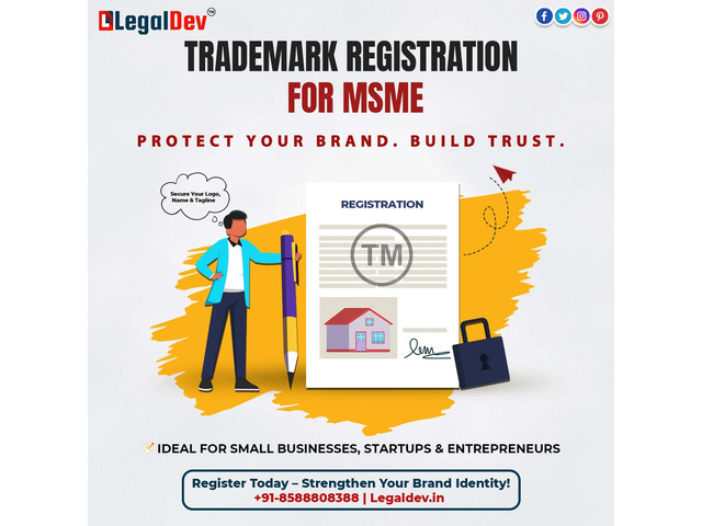 Get your MSME Trademark Registration Service with Legal Dev