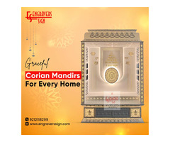 Graceful Corian Mandirs for Every Home.