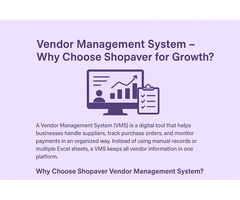 Why Choose Shopaver Vendor Management System for Growth?
