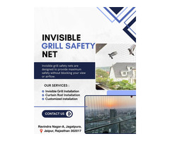 Invisible Grill Safety Nets Installation in Jaipur
