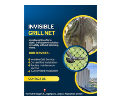Invisible Grill Net Installation Services in Jaipur