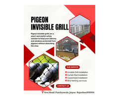 Stylish Pigeon Invisible Grill for Balcony in Jaipur
