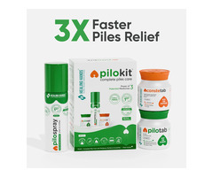 PiloKit Complete Piles Treatment Kit – 15 Days | India’s 1st Patented Solution