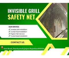 High-Quality Invisible Grill Safety Net Services Jaipur