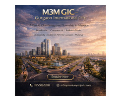 Seize the opportunity to invest in M3M GIC Manesar Residences Sector M9 M10 & M11 Today